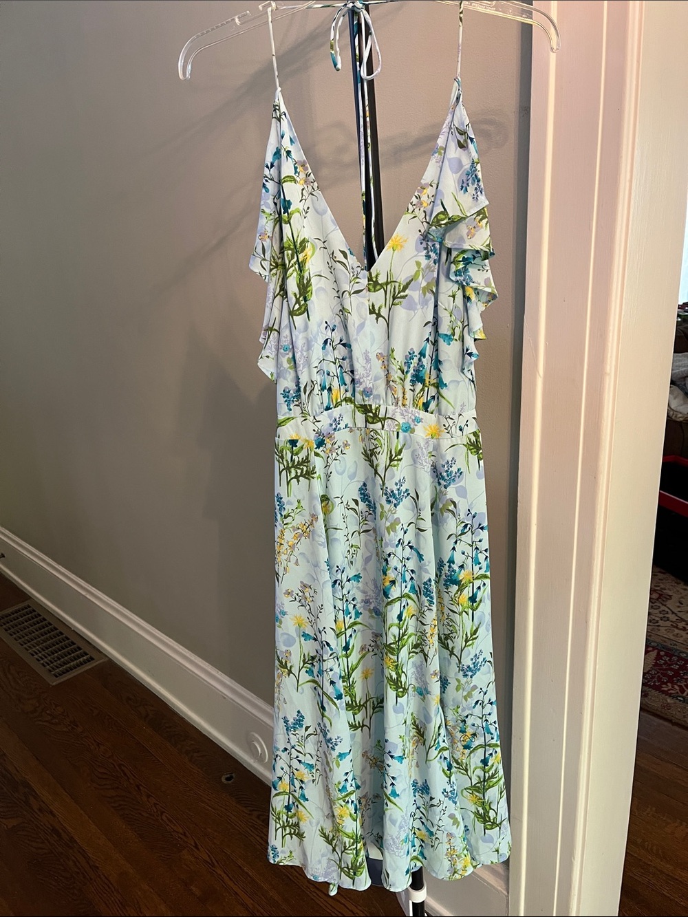 Beautiful summer Flower Print Flowy Long Dress
